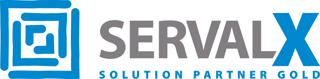 SERVALX Partner Logo, Solution Partner Gold